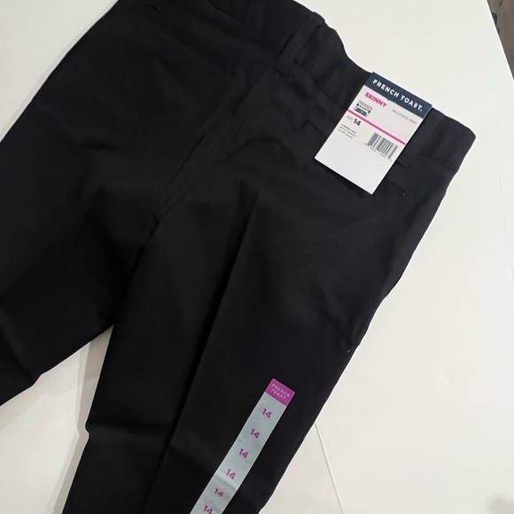 French Toast Girls' Big Size 14 Pants Black Stretch Skinny Adjustable Waist New - Picture 7 of 7